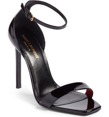 Saint Laurent Amber Ankle Strap Sandal (Women) | Nordstrom