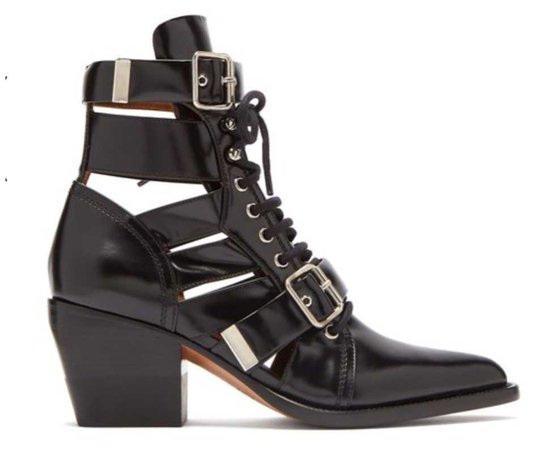 Chloe leather black shoes