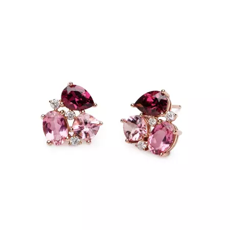 Candy Earrings - Pink Tourmaline – Andrea Montgomery Designs