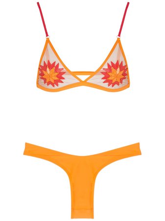 Amir Slama embroidery Sol bikini set