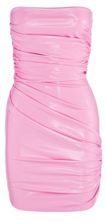 Alex Perry pink latex dress
