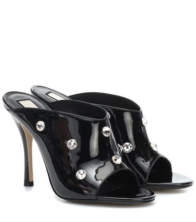 N°21 - Embellished patent leather sandals | Mytheresa