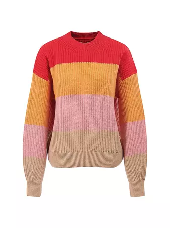 Shop Barbour Ula Knit Colorblocked Sweater | Saks Fifth Avenue