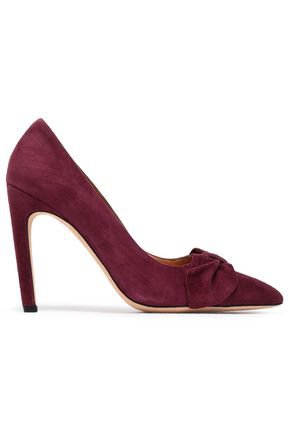 Escavol ruffle-trimmed suede pumps | IRO | Sale up to 70% off | THE OUTNET