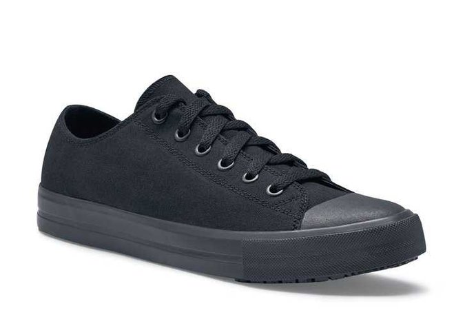 Delray - Canvas - Black No-Slip Casual Women's Work Shoes - Shoes For Crews