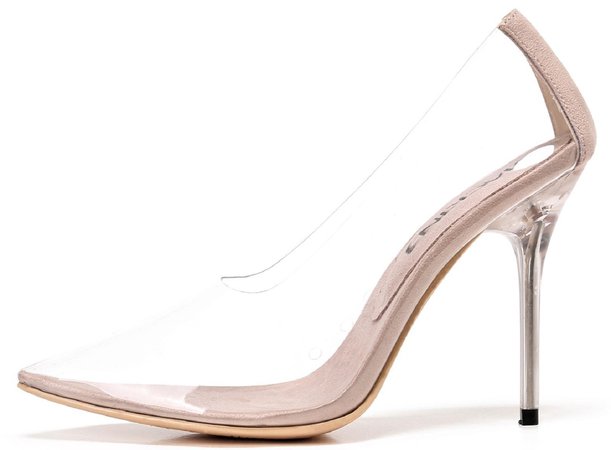 clear plastic pointedc toe heels - Google Search