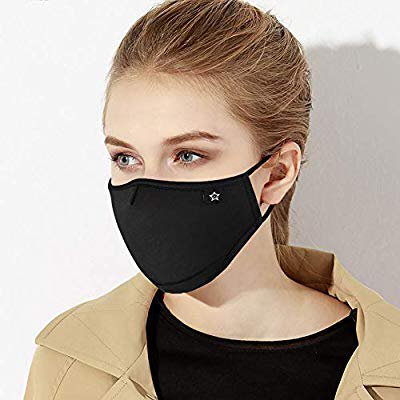 Washable Reusable Mouth Mask Cotton Anti Dust Half Face Mouth Mask for Men Women Dustproof With Adjustable Ear Loops - - Amazon.com