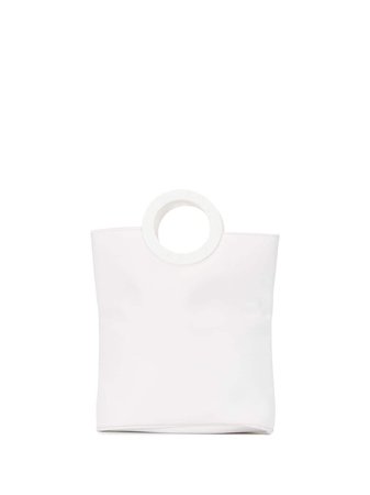 Céline Pre-Owned pre-owned circle logo mini tote bag white ENCEL0005 - Farfetch