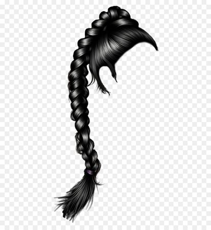Hairstyle Capelli French braid - black hair png download - 589*962 - Free Transparent Hair png Download.