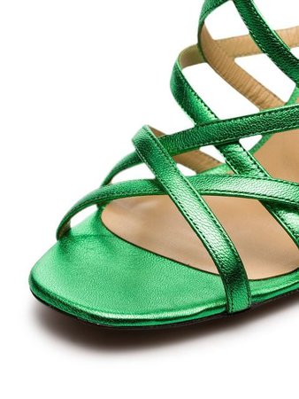 Kalda green pip 45 leather sandals £280 - Shop SS19 Online - Fast Delivery, Free Returns