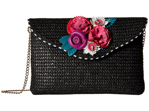 Betsey Johnson - Gypsy Rose Clutch (Black) Clutch Handbags