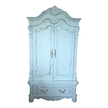 French Provencal Large Scale Armoire | Chairish