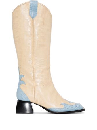 Nodaleto Bulla Jane Leather Cowboy Boots - Farfetch