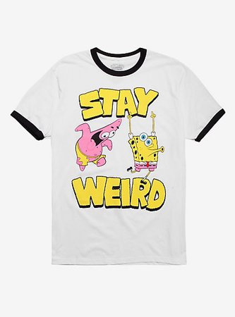 SpongeBob SquarePants Stay Weird Ringer T-Shirt