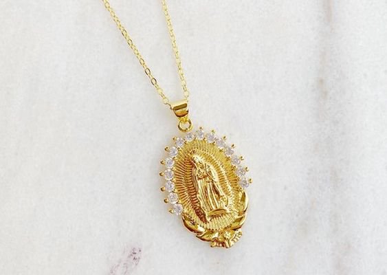Selena’s Virgen De Guadalupe Necklace