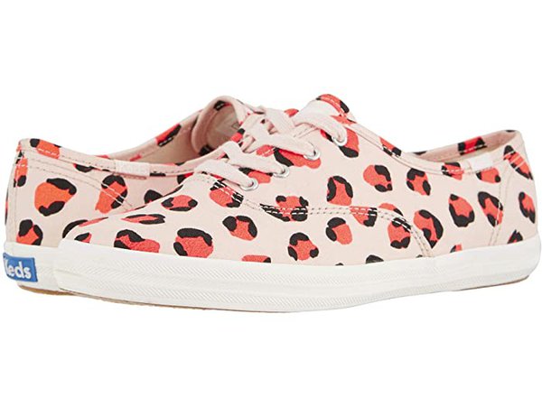 Keds Champion Leopard in Light Pink/Coral | Zappos.com