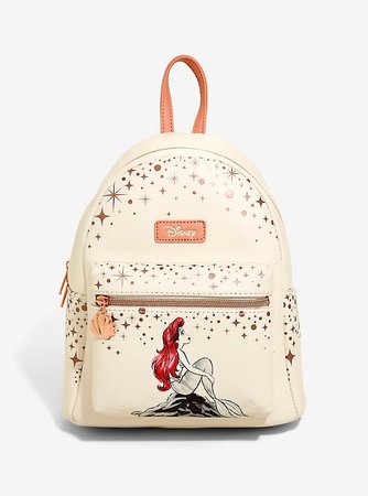 Loungefly Disney The Little Mermaid Ariel Rose Gold Mini Backpack