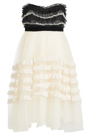 Bandeau Dress with Lace and Tulle Gr. IT 40