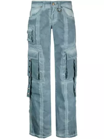 Blumarine low-rise Cargo Jeans - Farfetch