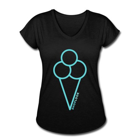 ShopLook | ShopLook ❤️ - Womens Tri-Blend V-Neck T-Shirt