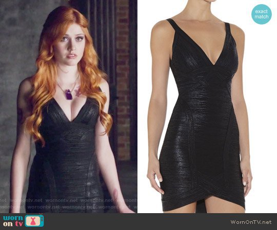 WornOnTV: Clary’s v-neck black dress on Shadowhunters | Katherine McNamara | Clothes and Wardrobe from TV