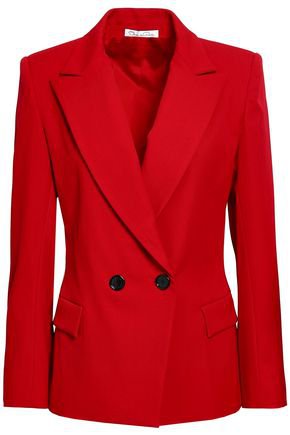 Wool-blend twill blazer | OSCAR DE LA RENTA | Sale up to 70% off | THE OUTNET