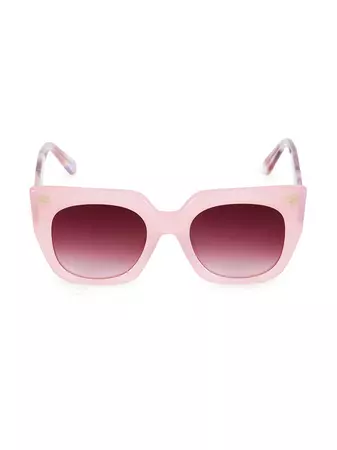 Shop LoveShackFancy Triana 52MM Cat-Eye Sunglasses | Saks Fifth Avenue