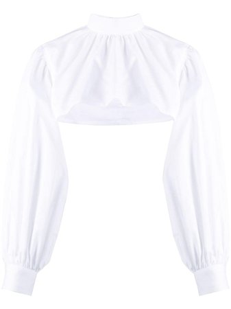 Comme Des Garçons Noir Kei Ninomiya Cropped long-sleeve Shirt - Farfetch