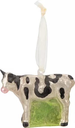 Cow Glass Ornament - The Old Farmer's General Store