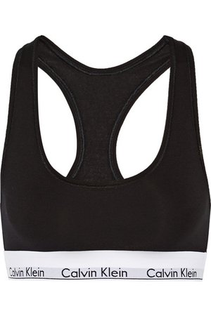 Calvin Klein Underwear | Brassière en coton mélangé stretch Modern Cotton | NET-A-PORTER.COM