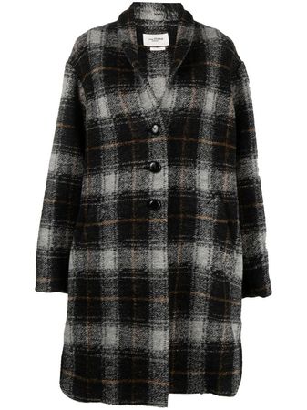 Isabel Marant Étoile single-breasted Checked Coat - Farfetch