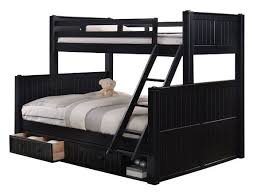 black bunk bed