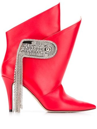Christopher Kane Chain Brooch Boots - Farfetch