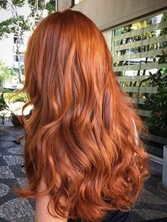 Copper red hair