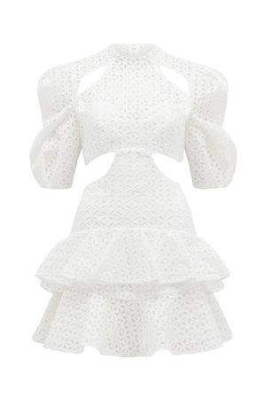 THURLEY - MIRANDA DRESS white