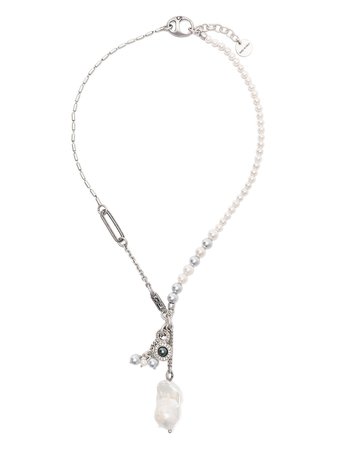 Ports 1961 Pearl Detail Chain Necklace - Farfetch