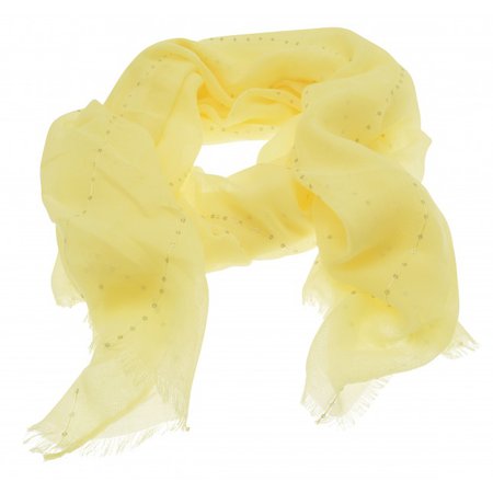 Wholesale Jewellery UK - plain lemon yellow sequin scarf