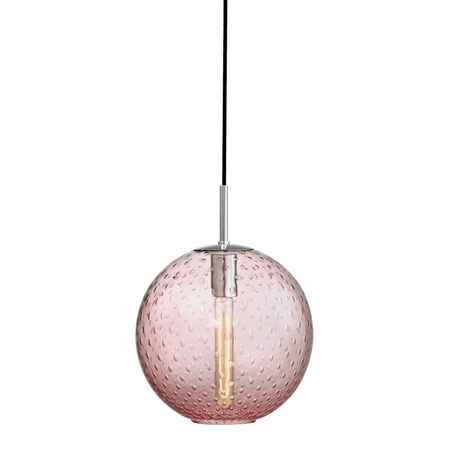 Rousseau 1 Light Pendant-Pink Glass – BURKE DECOR