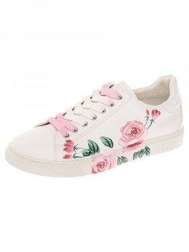 Female rose & white sneakers