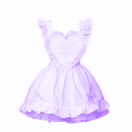 @lollialand - purple heart maid apron