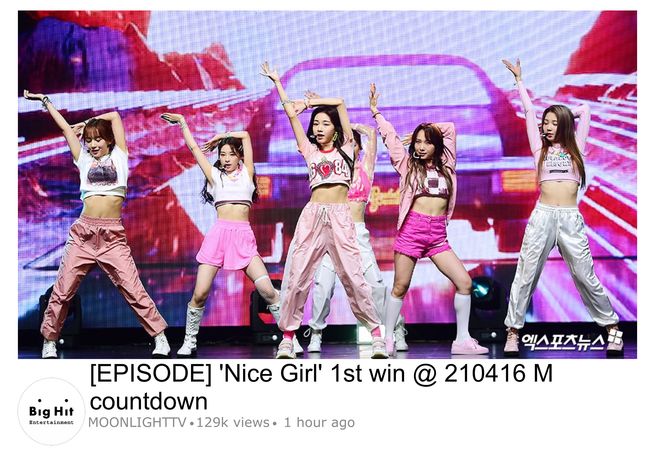 [EPISODE] 'Nice Girl' 1st win @ 210416 M countdown