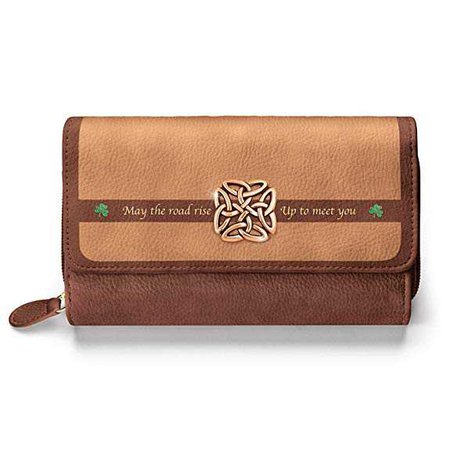 Irish Blessing Trifold Wallet by The Bradford Exchange: Handbags: Amazon.com