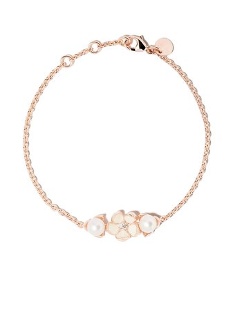 Shaun Leane Cherry Blossom Single Diamond And Pearl Bracelet - Farfetch