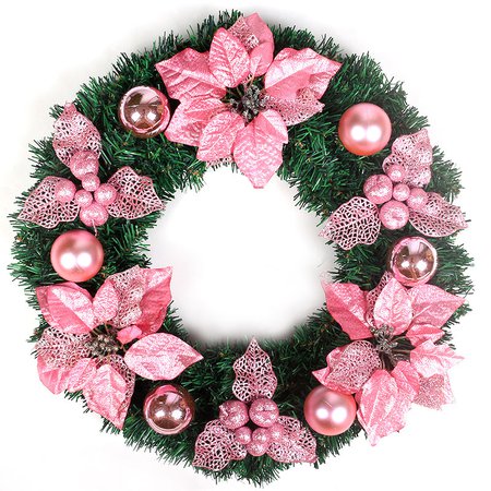 pink christmas wreath - Google Search