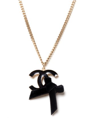 Chanel bow necklace