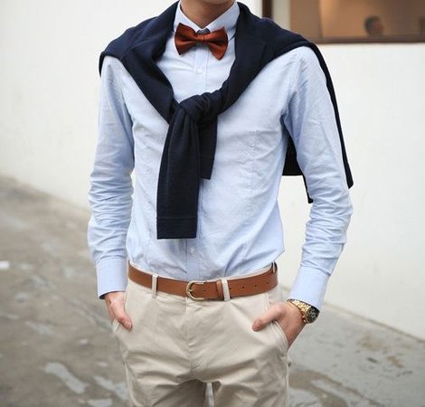 navy cardigan tied over shoulders - Google Search