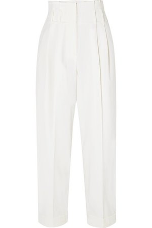 Brunello Cucinelli | Cropped wool-blend tapered pants | NET-A-PORTER.COM