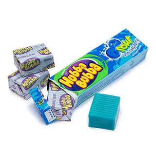 Hubba Bubba Bubble Gum Packs - Sour Blue Raspberry: 18-Piece Box | Candy Warehouse
