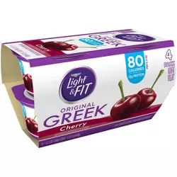Dannon Light And Fit Strawberry Cheesecake Flavored Greek Yogurt - 4ct/5.3oz : Target