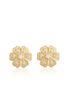 18k Yellow Gold Diamond Earrings By Jamie Wolf | Moda Operandi